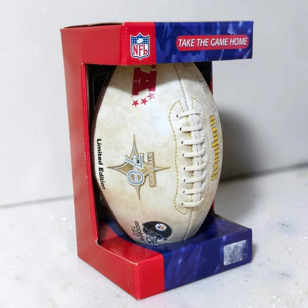 Vintage Pittsburgh Steelers 70 Seasons 1933-2002 Limited Edt. NFL Football w Box